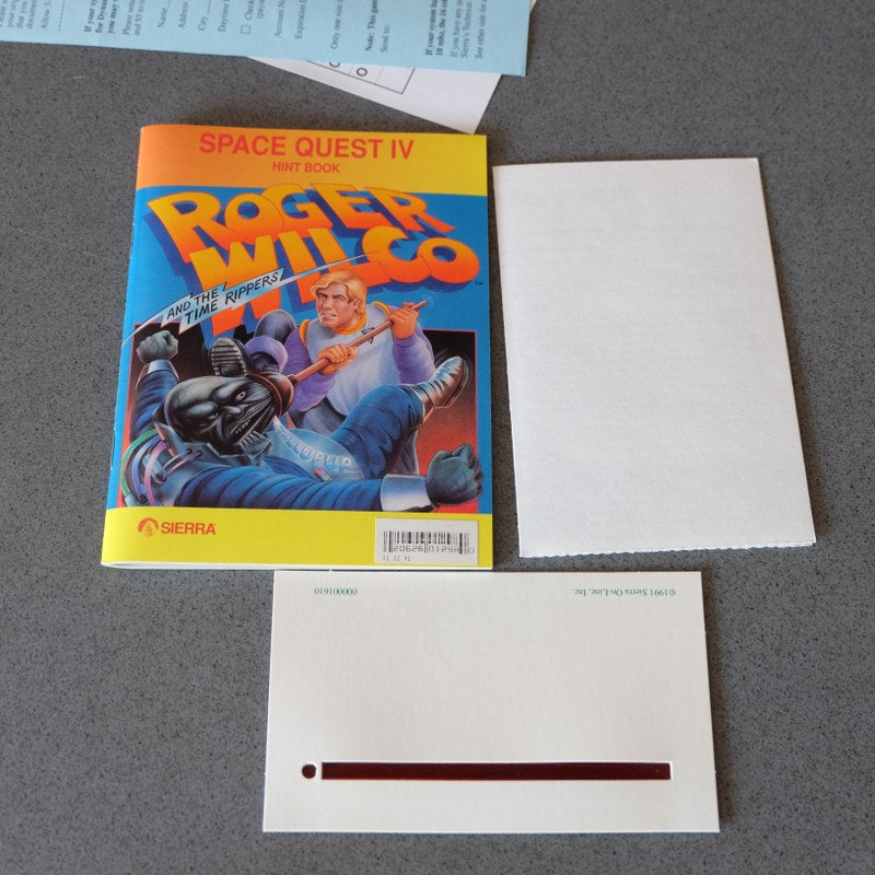 Space Quest IV Roger Wilco And The Time Rippers + Hint Book - Microsoft