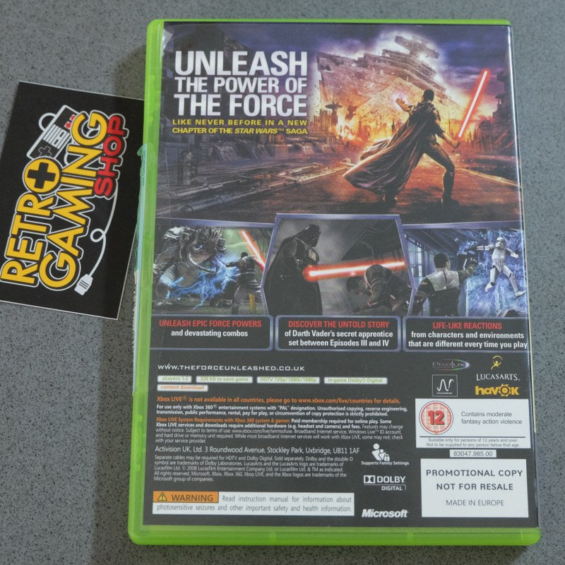 Star Wars The Force Unleashed Promo - Microsoft