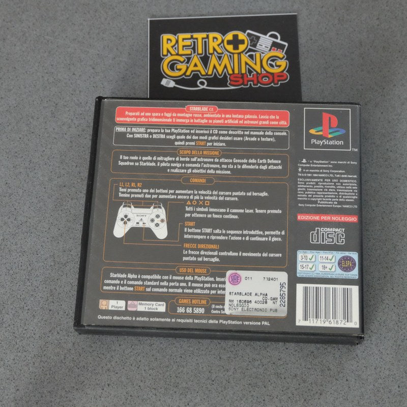 Vendita Starblade Alpha Versione Noleggio - Retrogaming Shop