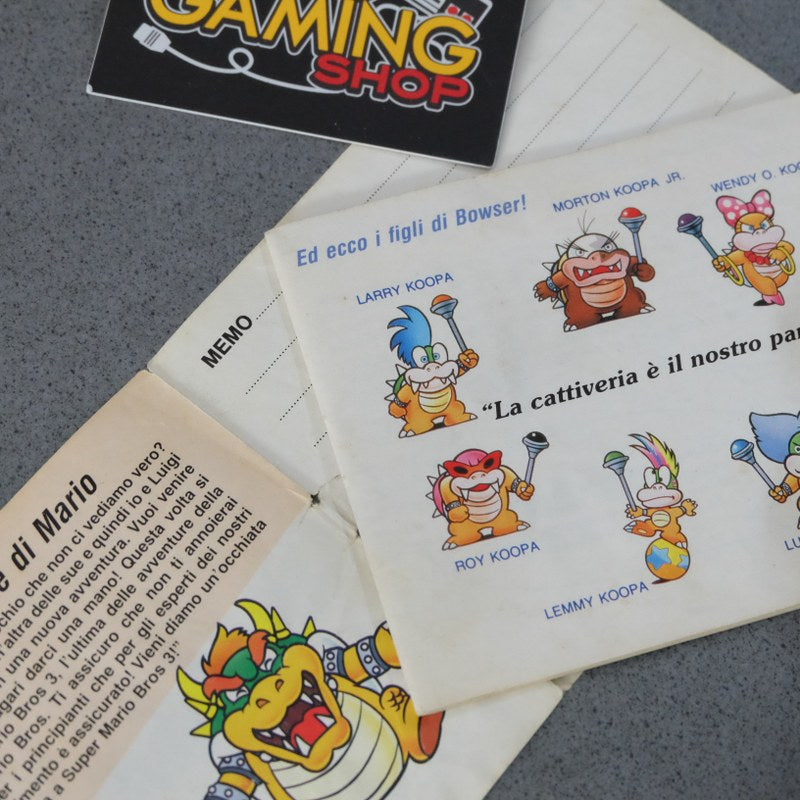 Vendita Libretto Super mario bros 3 - Retrogaming Shop