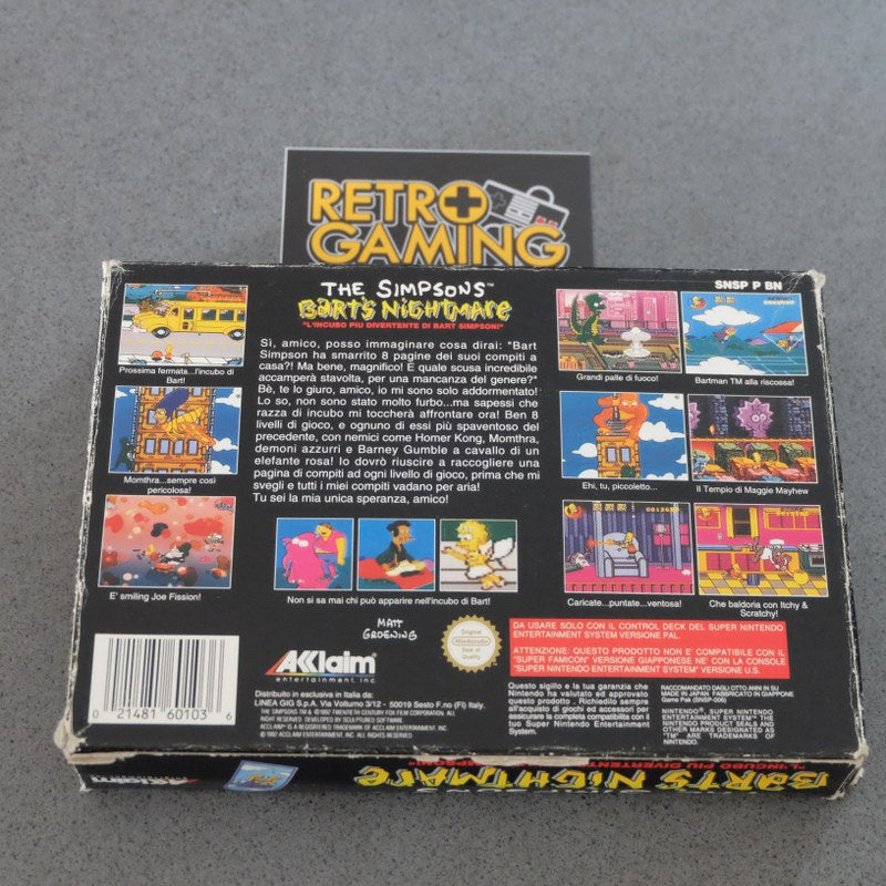 Vendita The Simpson's Bart's Nightmare - Retrogaming Shop